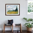 thumbnail image 3 of Art.com Wheat Field with Cypresses Giclee Print by Vincent van Gogh, Brown Frame Wall Art, 40" x 32", 3 of 5