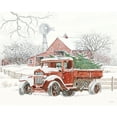 thumbnail image 3 of Jacobs, Cindy 18x15 Black Modern Framed Museum Art Print Titled - Windmill Winter, 3 of 5