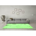 thumbnail image 3 of Ahgly Company Indoor Round Abstract Green Modern Area Rugs, 4' Round, 3 of 4