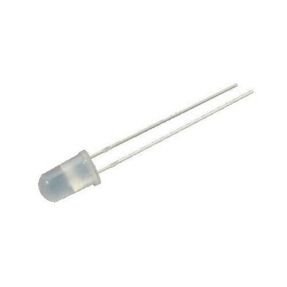 E-Projects - B-0002-G01 Diffused Red Light, White Lens LEDs, 5 mm (Pack of 25)