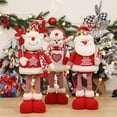 thumbnail image 4 of Christmas Decorations Figurine Telescopic Spring Legs Christmas Ornament Snowman Reindeer Santa Claus Red Standing Home Decorations Doll Door Window Table Tree Holiday Xmas Season Decor, 4 of 8