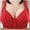 #7Red, variant on Women's Polka Dot Wireless Push-Up Bra Comfort Support Everyday Bra with Adjustable Wide Straps