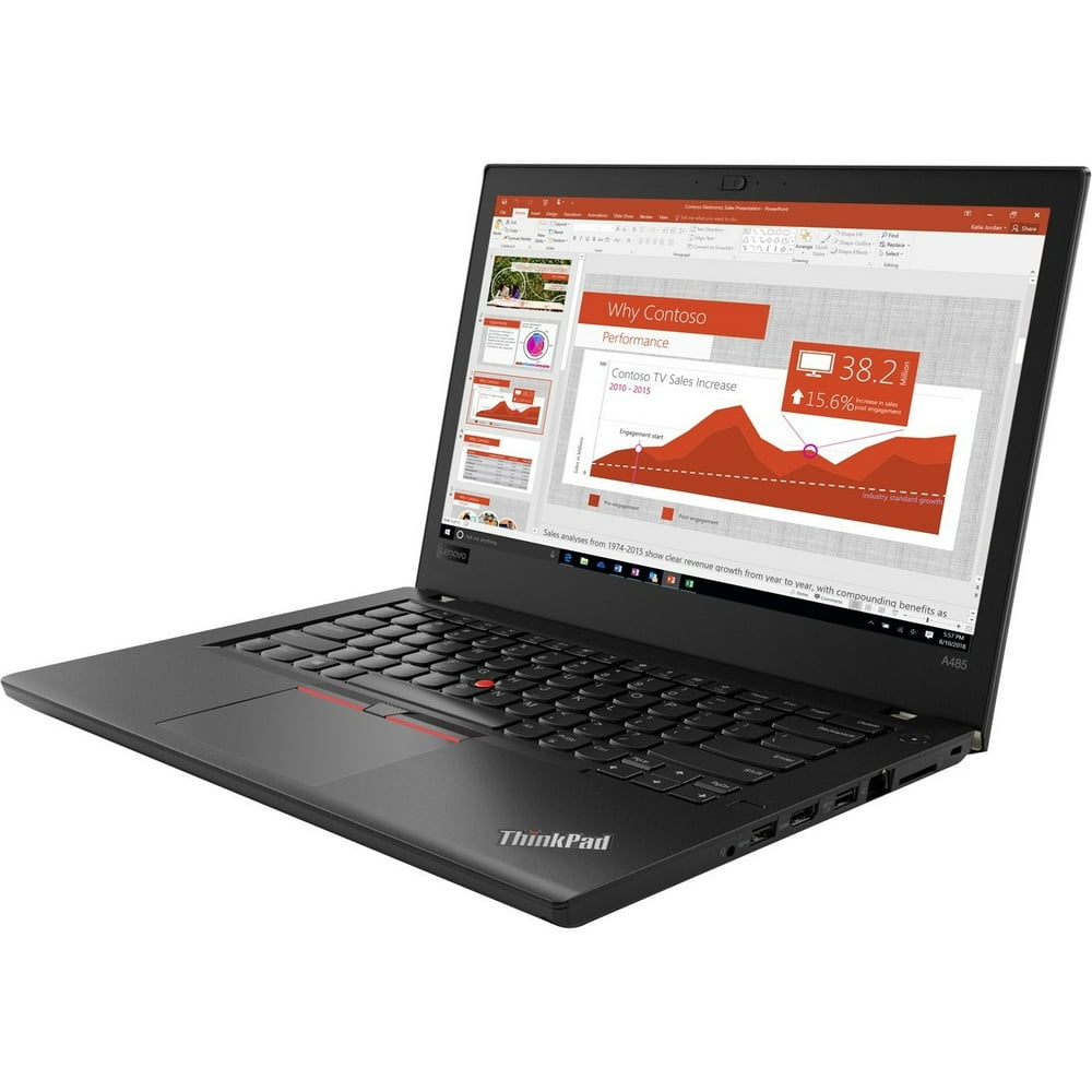 Lenovo ThinkPad 14" Laptop, AMD Ryzen 5 2500U, 4GB RAM, 500GB HD