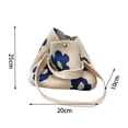 thumbnail image 3 of Dyegold Crochet Tote Bag Handmade Flower Mesh Knit Shoulder Bag with Detachable Tassel Boho Crossbody for Beach Shopping Travel Daily Use, 3 of 9