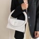 thumbnail image 5 of Bolso de mano con anillo redondo para mujer, Bolso de hombro con diseño de círculo grande, Bolso de hombro de cuero, 5 of 8