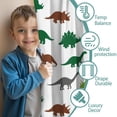 thumbnail image 3 of Blackout Kids Curtains,White Dinosaurs Silhouette Pattern Childrens Insulated Curtains Set Of 2,Bedroom Essentials,Toddler Room Decor 42"x54", 3 of 5