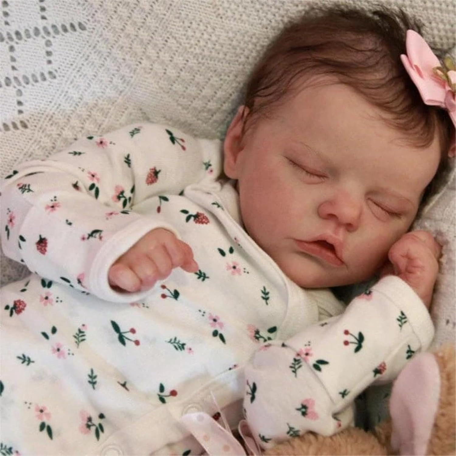 Lifelike Reborn Baby Dolls Girl -19 inch Realistic Newborn Sleeping Reborn Babies Looks Reallife Like Cute Doll Alive Lovely Birthday Toys Gift for Toddler Age 3+