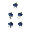 thumbnail image 1 of Dalazy Durable And Long-Lasting Wedding Flower With Handcrafted White Roses For Special Occasions Delicate And Refined navy blue 5Set, 1 of 6