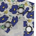 thumbnail image 4 of Ambesonne Leaf Grommet Curtain, Brush Stroke Stripes, 50" x 72", Mint Green Navy Blue, 4 of 6