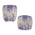thumbnail image 6 of ZUXONGSY Butterfly Lavender Desk Chair Cover 2 PCS Spandex Chair Protector Cover Computer Chair Seat Cushion Cover Replacement Suitable for Computer Chairs Office Chairs, 6 of 7