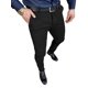 thumbnail image 1 of Pantalón slim fit elástico negro para hombre PLEPAN, talla grande, 1 of 8