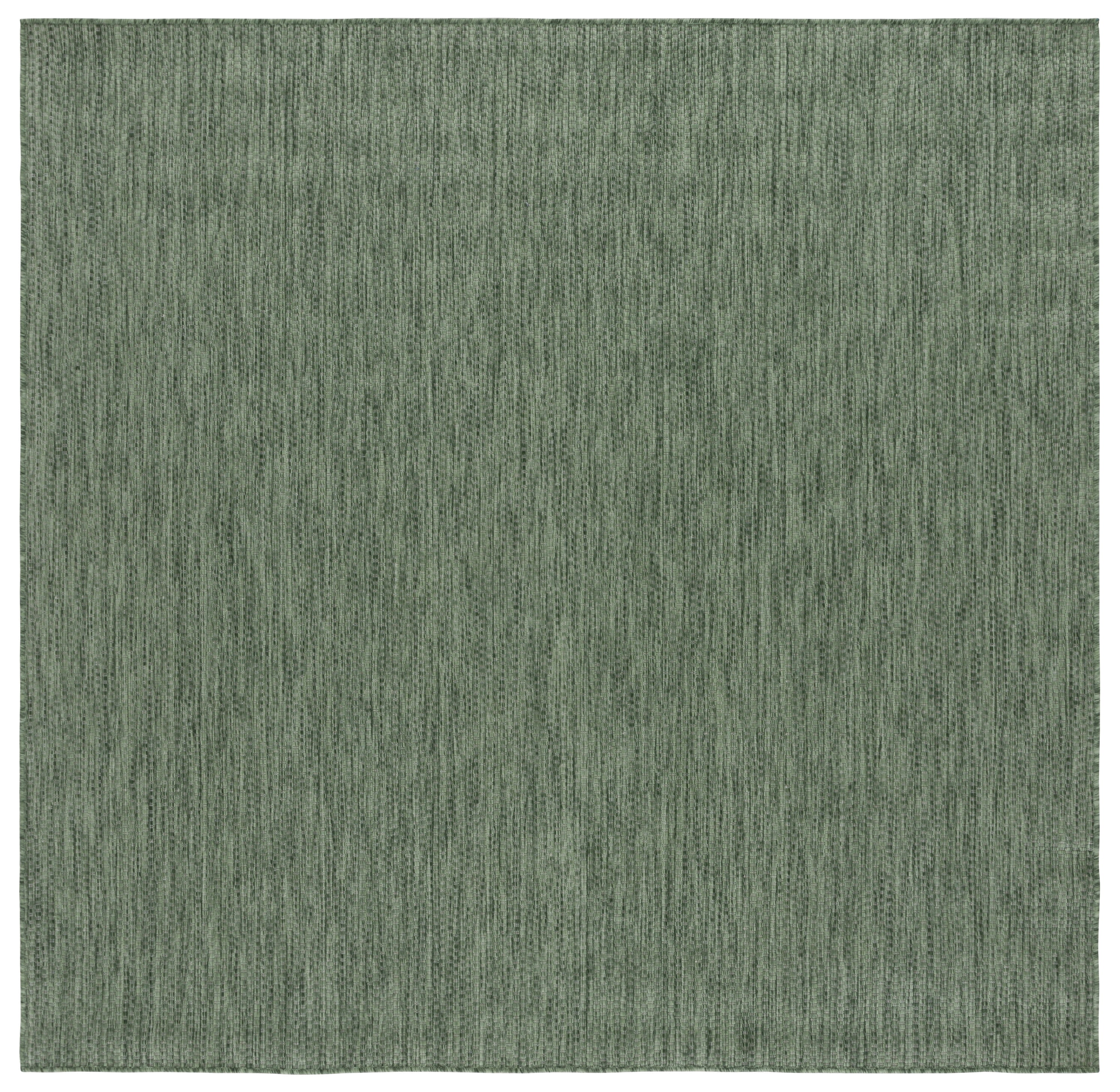 SAFAVIEH Beach House Jacinth Solid Indoor/Outdoor Area Rug, Green, 6'7" x 6'7" Square