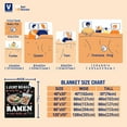 thumbnail image 2 of Ramen Boba Blanket Anime Fleece Throws, Kawaii Gift for Girls Teen Loves Noodles Bubble Tea 40x50 Inches Super Soft Lightweight Flannel Blankets, Suitable for All-Season and Bed Sofa, 2 of 6