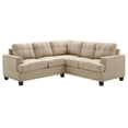 thumbnail image 2 of Sectional Sofa Compact Design - Tufted Seat, 80" Vanilla - Small Space Living Room Furniture, 2 of 9