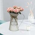 thumbnail image 6 of Metal Pitcher Jug Vase for Flower,Galvanized Metal Pitcher Vase, Farmhouse Rustic Milk Can Flower Vintage Vase Pitcher Decor Kitchen Bathroom Decor for Home, 6 of 6