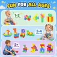 thumbnail image 6 of UUSUOO 72PCS Magnetic Blocks, 0.9 Inch Magnetic Building Blocks for Kids Ages 4-8,Magnetic Cubes for Kids,STEM Educational Sensory Toys,Christmas Birthday Gifts for Boys Girls Ages 3-8, 6 of 7