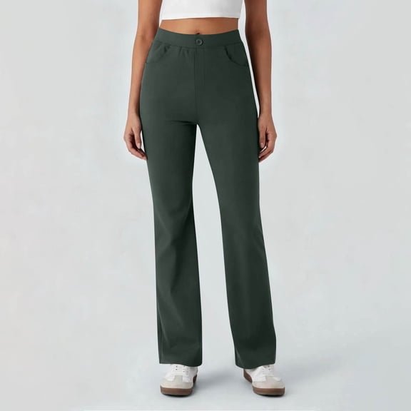 Stretch Dress Pants Plus Size for Women Pull-on Pant Ease into Comfort Office Pant