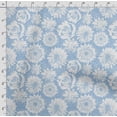 thumbnail image 4 of Soimoi Floral Printed,Cuddle Minky Fabric Sewing Fabric By The Yard- 56 Inch WideDecorative Plush Soft Fabric Baby Garments Toys And Blankets-Blue, 4 of 6