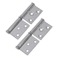 thumbnail image 4 of 2 Pcs Silver Tone Stainless Steel Window Flag Door Hinges 6.1cm, 4 of 5
