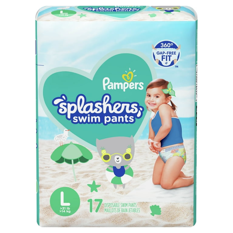 Pampers splashers large sale