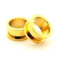 thumbnail image 2 of (PL) 24k Gold Plated Screw-on Plugs/Gauges/Tunnels 4g (5mm) 2 Pieces (1 Pair) (A/3/3/23), 2 of 3