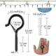 thumbnail image 3 of 20/50 PCS Q-Hanger Screw Hooks for Outdoor String Lights Safety Buckle Design Easy Release Hanger Ho, 3 of 4