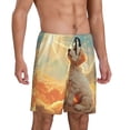 thumbnail image 5 of KLL Sunshine Golden Cloud Dog for Men's 1-Pack Shorts,Sleep Pajama Shorts for Men Soft Pj Shorts Men's Pajama Bottoms Sleepwear -3X-Large, 5 of 7