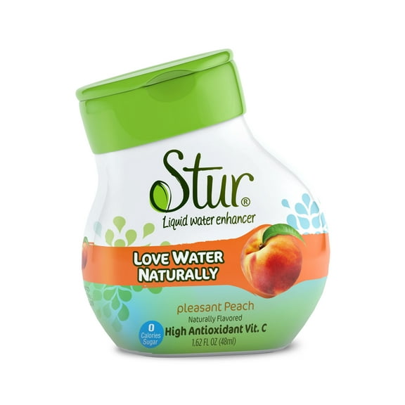 Stur, Peach, Natural Liquid Water Enhancer (1 bottle, Makes 20 drinks)