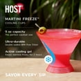 thumbnail image 2 of Host FREEZE Martini Cooling Cups, Cocktail Glass, 9oz, Set of 2, Punch Pink, 2 of 10