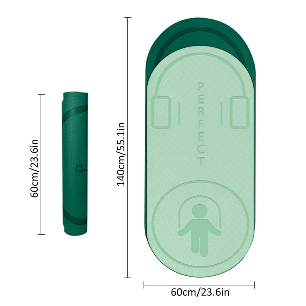 Walmeck 6mm Thick HighDensity Jump Rope Mat,Yaga Mat Workout Mat for