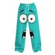 thumbnail image 3 of Ceisia Men's Loose Straight Leg Casual Pants Shocked Big Eye Cartoon Print Elastic Drawstring Waist Multi-Color Beach Vacation Pants Mint Green XXL Gifts, 3 of 5