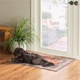 thumbnail image 2 of Linon Washable Foley Polyester 2'x3' Rug in Brown, 2 of 18