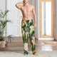 thumbnail image 2 of Fotbe Tropical Floral Jungle Pantalones de Pijama para Hombre, Pantalones de Dormir, Pantalones de Casa con Cintura Ajustable y Bolsillos-Large, 2 of 6