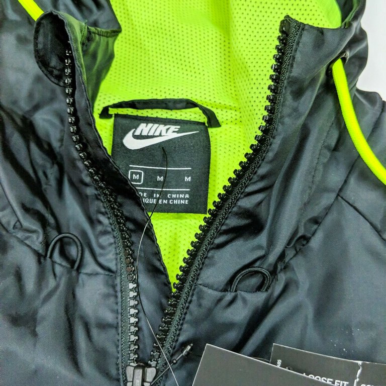 Inpakken vergaan Op de loer liggen Nike Windbreaker Jacket Men's Full Zip Black Green Red CW4708-010 -  Walmart.com