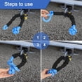 thumbnail image 4 of ROADGIVE Synthetic Soft Shackle Rope 1/2 Inch X 22 Inch (38,000lbs Breaking Strength) Soft Shackle Recovery Rope for Sailing SUV ATV 4X4 Truck Jeep Recovery Climbing Towing (Blue, 2-Pack), 4 of 8