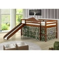 thumbnail image 1 of Donco Kids Tent Twin Low Loft Bed with Slide, 1 of 7