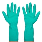 Spptty Gants en nitrile résistant aux produits chimiques, gants de nettoyage ménagers résistant aux huiles, alcalis acides, gants résistant aux produits chimiques, gants de nettoyage en nitrile
