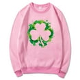 thumbnail image 2 of xixinqiwan St Patricks Day Sweatshirt for Women,Women Shamrock Heart Shirts Irish Gift Crewneck Casual Loose Fit Tops St Patricks Day Shirt, 2 of 6
