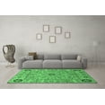 thumbnail image 3 of Ahgly Company Indoor Round Abstract Emerald Green Modern Area Rugs, 6' Round, 3 of 4