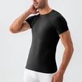 thumbnail image 3 of FRSASU Compression Shirt for Men Short Sleeve Athletic Compression Shirt Men, Cool Dry Workout Gym T Shirt, Undershirts Running Tops Black, 3 of 5