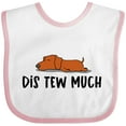 thumbnail image 3 of Inktastic Napping Dis Tew Much Daschund Weiner Dog Brown Boys or Girls Baby Bib, 3 of 4
