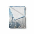 thumbnail image 2 of Cityscape Soft Flannel Fleece Blanket, Aerial View of Chicago USA Tall Buildings Contemporary Architecture Skyscrapers, Cozy Plush for Indoor and Outdoor Use, 60" x 80", Multicolor, by Ambesonne, 2 of 6