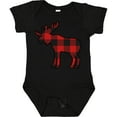 thumbnail image 3 of Inktastic Moose Silhouette Plaid Boys or Girls Baby Bodysuit, 3 of 5