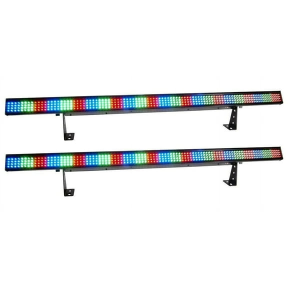 (2) Chauvet COLORSTRIP 4 Channel DMX LED DJ Light Bar Effects Color Strip x 2
