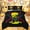 Black 04, variant on Erosebridal Football Soccer Queen Comforter Set for Kids, Neon Honeycomb Bedding Comforter Set, Black Reversible, 3pcs