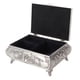 thumbnail image 3 of Caja de joyería tallada en rosa estereoscópica de metal de aleación de zinc retro Caja de aretes de anillo (12.5 * 9.5 * 5.5), 3 of 12