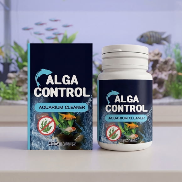 NAOJIE Aquarium Algae Control Cleaner,Algae Remover for Fish Tank,Eliminates Green/Brown Algae,Fish-Safe,Clarify Water,Promote Healthy Fish Environment(50g)