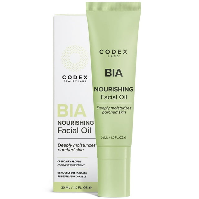 Codex Labs Bia Aceite facial nutritivo - Hidratación hidratante y suavizante - Para piel seca y sensible todo tipo de piel - Con aceite de rosa mosqueta Omega-3 Vitamina E - Cuidado de la piel vegano