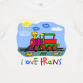 thumbnail image 4 of Inktastic I Love Trains Boys or Girls Baby T-Shirt, 4 of 5