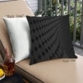 thumbnail image 1 of Ahgly Company Color Focus Black Coussin Décoratif d'Extérieur, 18 Po X 18 Po, 1 of 6